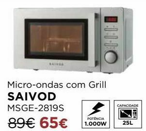 El Corte Inglés Microondas com grill promoção