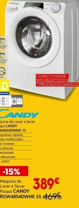 Conforama Lavadora e secadora candy promoção