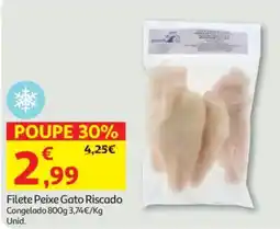 Auchan Filete Peixe Gato Riscado Congelado promoção