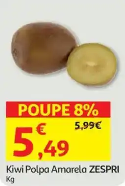 Auchan Kiwi Polpa Amarela ZESPRI promoção