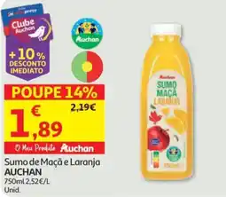 Auchan Sumo de Maçã e Laranja promoção