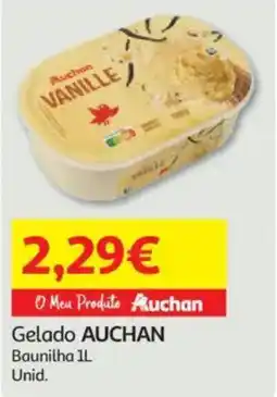 Auchan Gelado AUCHAN Baunilha Unid promoção