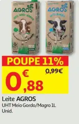 Auchan Leite AGROS promoção