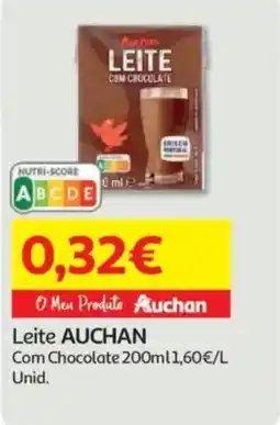 Auchan Leite AUCHAN promoção