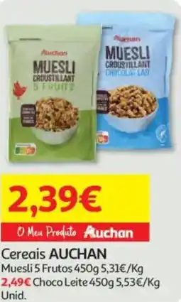 Auchan Cereais AUCHAN promoção