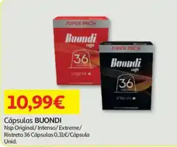 Auchan Cápsulas BUONDI promoção