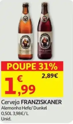 Auchan Cerveja FRANZISKANER promoção