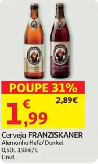Auchan Cerveja FRANZISKANER promoção