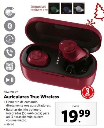 Lidl Silvercrest Auriculares True Wireless promoção