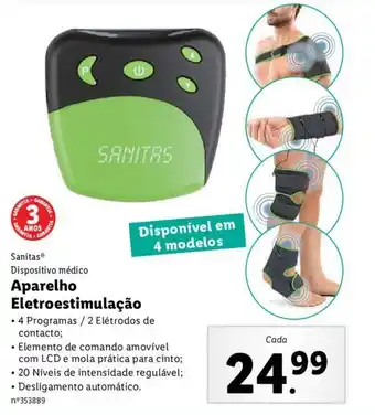 Lidl Sanitas Dispositivo Médico Aparelho Eletroestimulação promoção