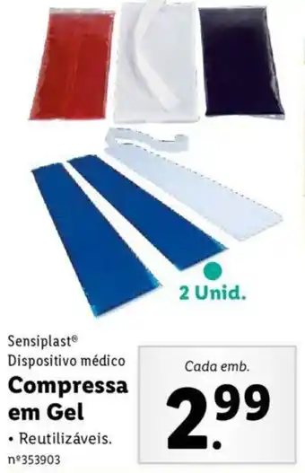 Lidl Sensiplast Dispositivo Médico Compressa em Gel promoção