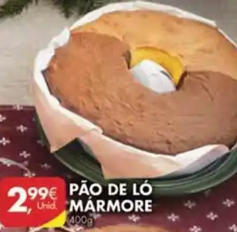 Pingo Doce Pão de Ló em Mármore 400g promoção