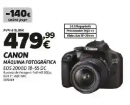 Radio Popular Canon MÁQUINA FOTOGRÁFICA promoção