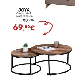 Homy Casa JOYA Conjunto de 2 mesas de centro promoção