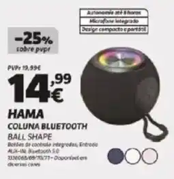 Radio Popular Hama Coluna Bluetooth promoção
