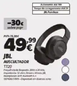 Radio Popular Jbl auscultador T720 promoção