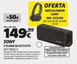 Radio Popular Sony Coluna Bluetooth ULT FIELD 3 promoção