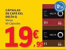 E.Leclerc Cápsulas de café xxl delta q promoção