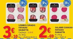 E.Leclerc Lombo curado fatiado damatta promoção