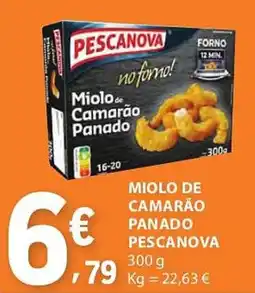 E.Leclerc Miolo de camarão panado pescanova promoção