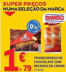 E.Leclerc Travesseiros de chocolate com recheio de creme promoção