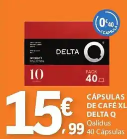 E.Leclerc Cápsulas de café XL Delta Q promoção