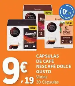 E.Leclerc Cápsulas de café nescafé dolce gusto promoção