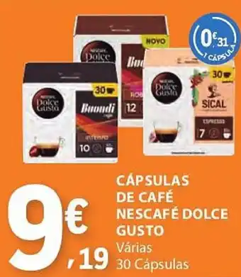 E.Leclerc Cápsulas de café nescafé dolce gusto promoção