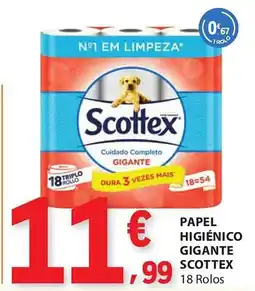 E.Leclerc Papel higiénico gigante scottex promoção