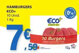 E.Leclerc Hamburgers €co+ promoção