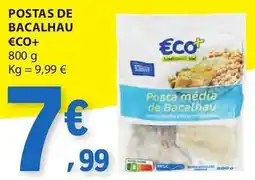E.Leclerc Postas de bacalhau €co+ promoção