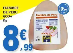 E.Leclerc Fiambre de peru €co+ promoção