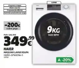 Radio Popular Haier máquina lavar roupa promoção