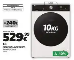 Radio Popular Lg máquina lavar roupa F4WR7010SGH promoção