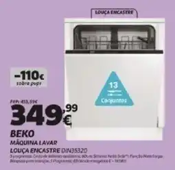 Radio Popular Beko maquina lavar louça encastre promoção