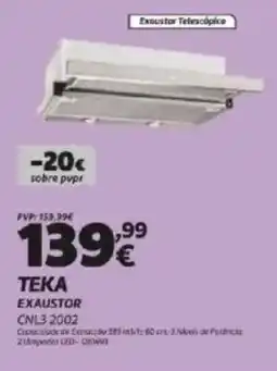 Radio Popular Teka exaustor CNL3 2002 promoção