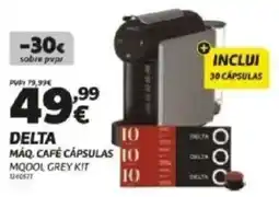 Radio Popular Delta máq. café cápsulas MQOOL GREY KIT promoção
