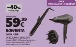 Radio Popular Rowenta pack hair promoção