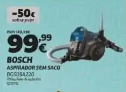 Radio Popular Bosch aspirador sem saco BGS05A220 promoção