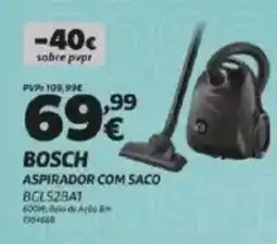 Radio Popular Bosch aspirador com saco promoção