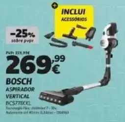 Radio Popular Bosch aspirador vertical promoção