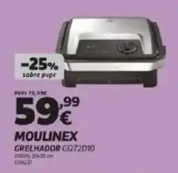 Radio Popular Moulinex grelhador C1272010 promoção