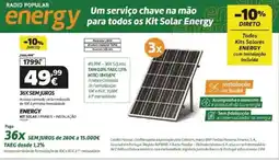 Radio Popular Energy kit solar 3 paineis + instalação promoção