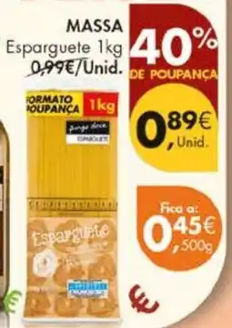 Pingo Doce Massa Esparguete promoção