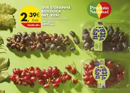 Pingo Doce Uva s/grainha biológica hey, vita! promoção
