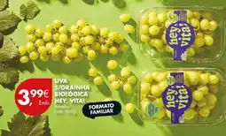 Pingo Doce Uva s/grainha biológica hey, vita! promoção