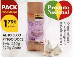 Pingo Doce Alho seco pingo doce promoção