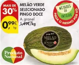 Pingo Doce Melão verde selecionado a granel promoção