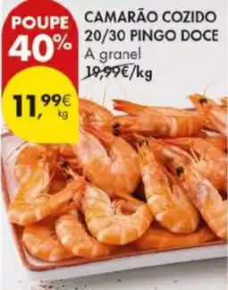 Pingo Doce Camarão cozido 20/30 pingo doce a granel promoção