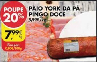 Pingo Doce Paio York da Pà Pingo Doce promoção